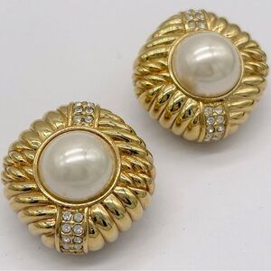 Swarovski Crystal Pearl Earrings